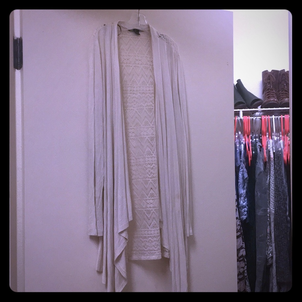 Classy white cardigan